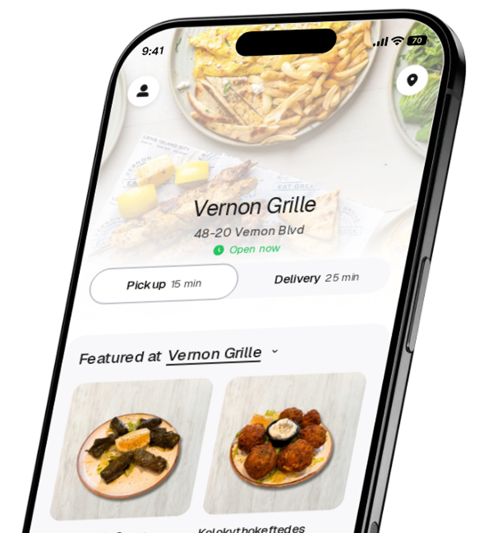 Vernon Grille app preview