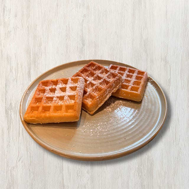 Golden Belgian Waffle.
