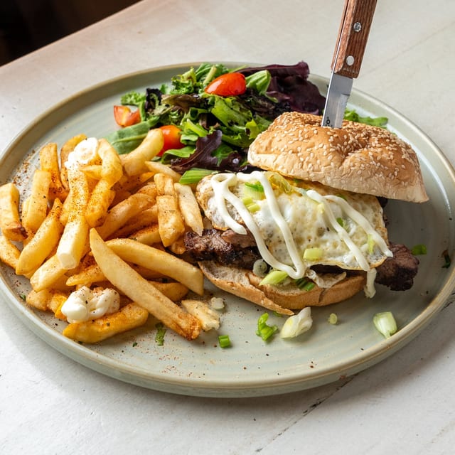 Steak & Egg Sandwich.