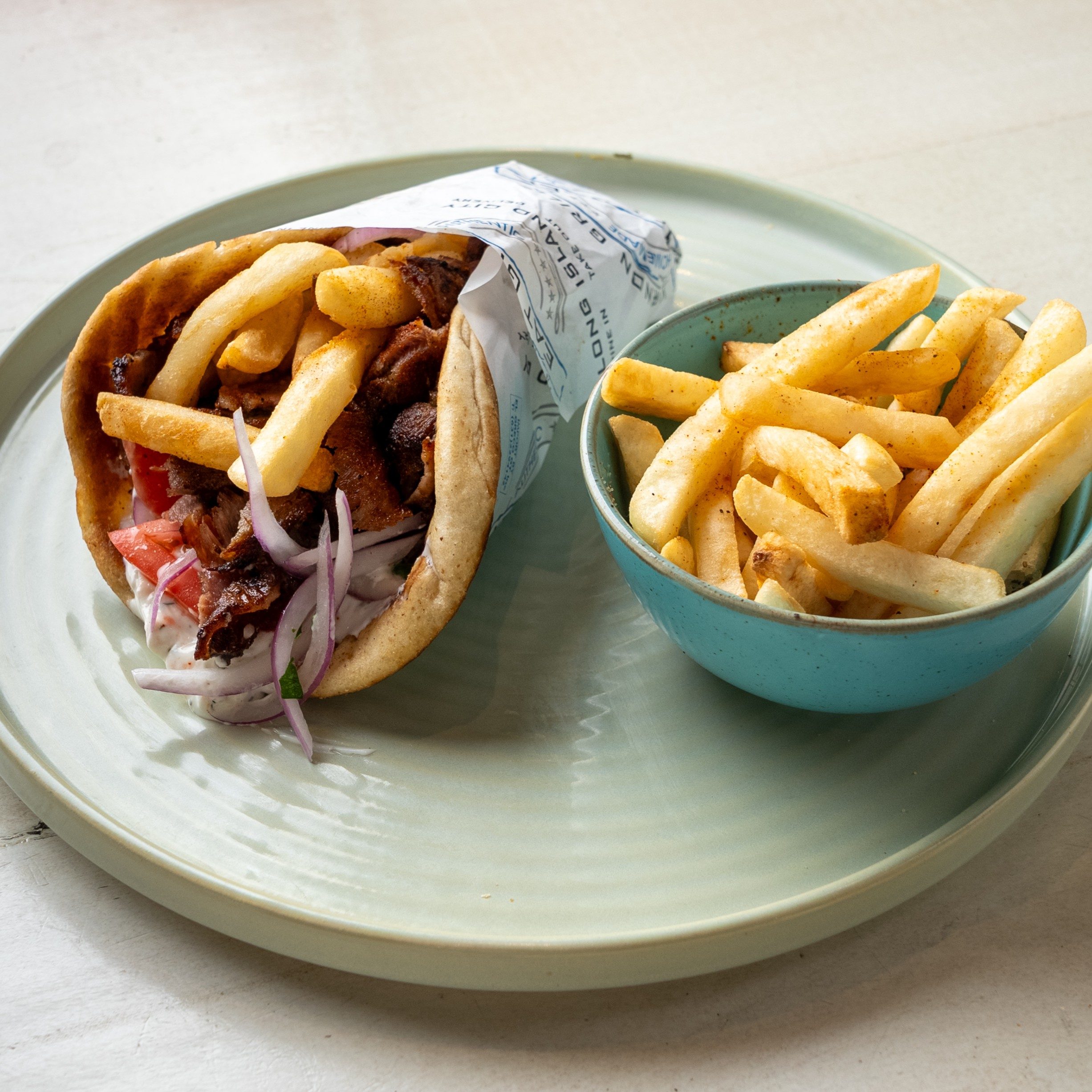 Pork Gyro Pita.