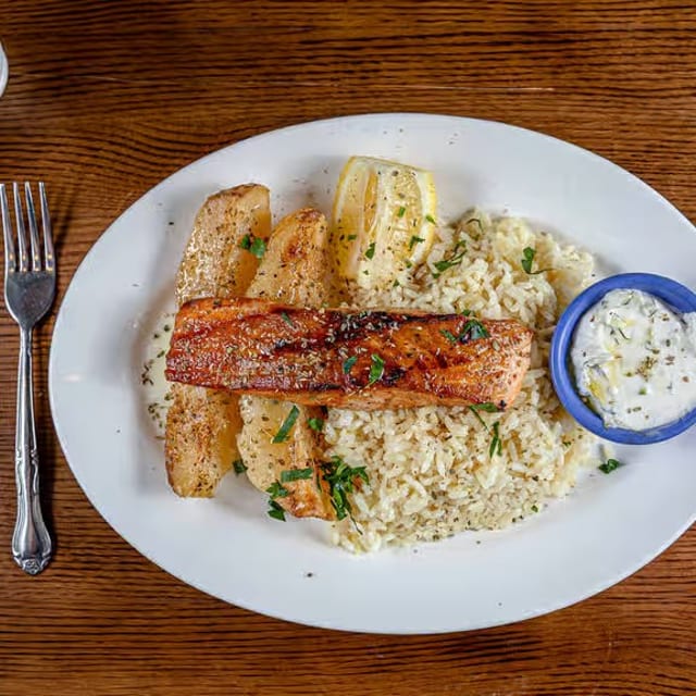 Grilled Salmon.