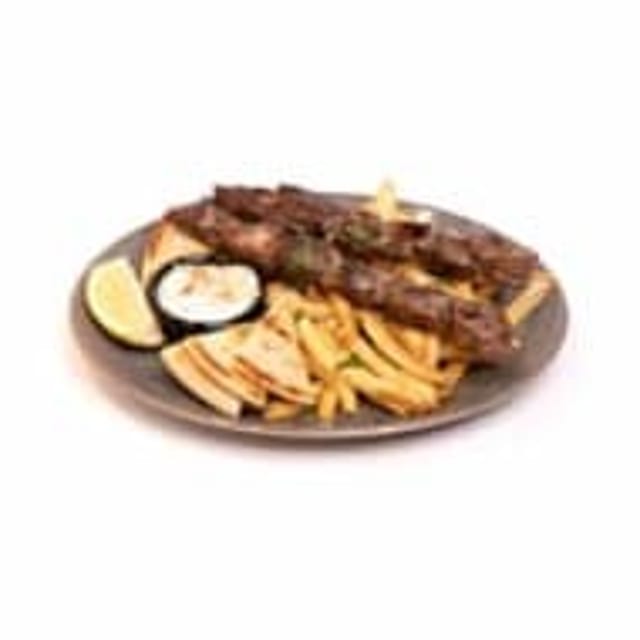 Pork Souvlaki Platter (Skewers).
