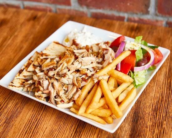 Chicken Gyro Pita Sandwich.