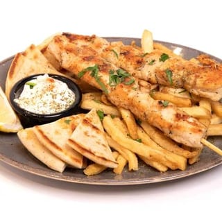 Chicken Souvlaki Platter